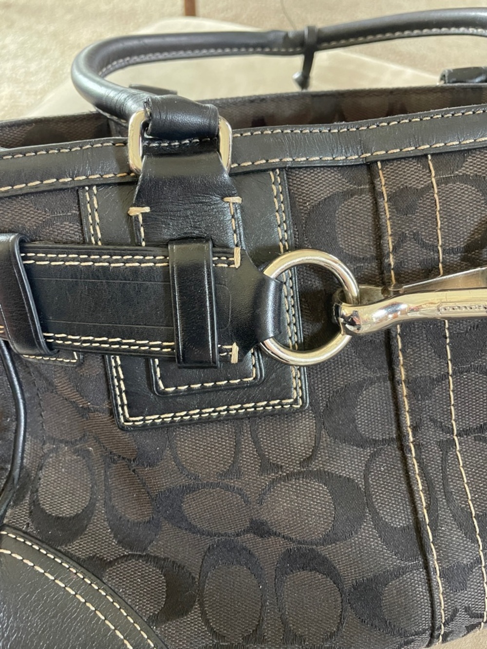 Vintage Coach Hampton Signature Carryall - Picture 6 of 14